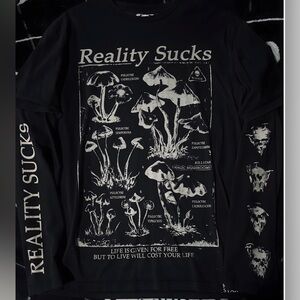 Killstar “Reality Sucks” Shrooms Long Sleeve – Limited Edition – Size Large